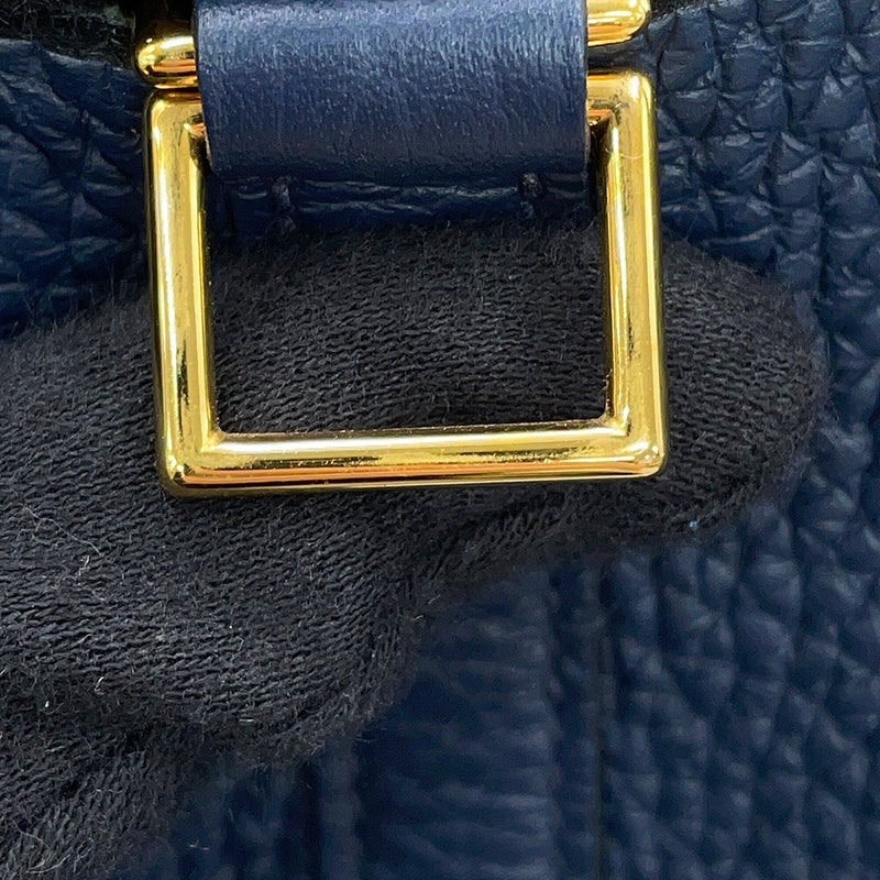 エルメス ハンドバッグ ピコタンロックPM ブルードプリュス/ゴールド金具 トリヨンクレマンス B刻印 HERMES