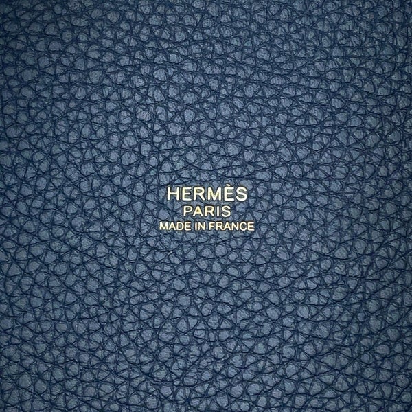 エルメス ハンドバッグ ピコタンロックPM ブルードプリュス/ゴールド金具 トリヨンクレマンス B刻印 HERMES