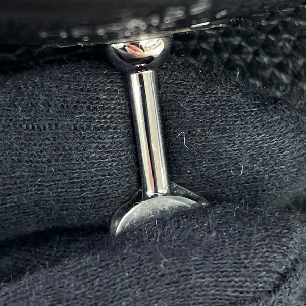 エルメス ハンドバッグ リンディ ミニ ブラック/シルバー金具 トリヨンクレマンス G刻印 HERMES 2wayショルダーバッグ 黒