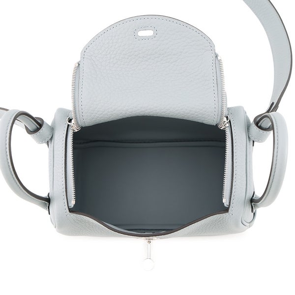 エルメス ハンドバッグ リンディ ミニ グリパンタン/シルバー金具 トリヨンクレマンス G刻印 HERMES 2wayショルダーバッグ