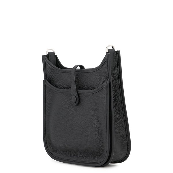 エルメス ショルダーバッグ エブリン3 23 ブラック/シルバー金具 トリヨンクレマンス G刻印 HERMES Evelyne 黒