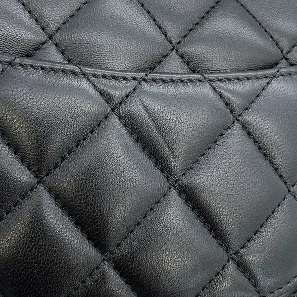 シャネル ハンドバッグ ココマーク マトラッセ ラムスキン AS4654 CHANEL 2wayショルダーバッグ 黒