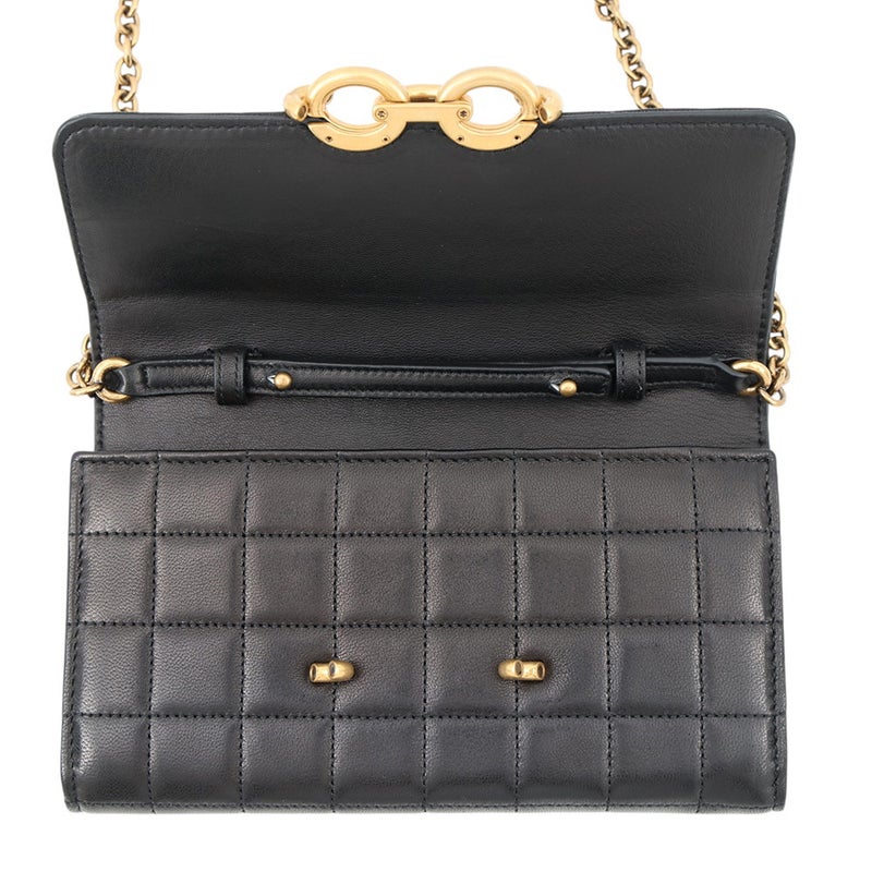 サンローランパリ チェーンウォレット LE MAILLON WALLET ラムスキン 738109 SAINT LAURENT PARIS 財布 黒