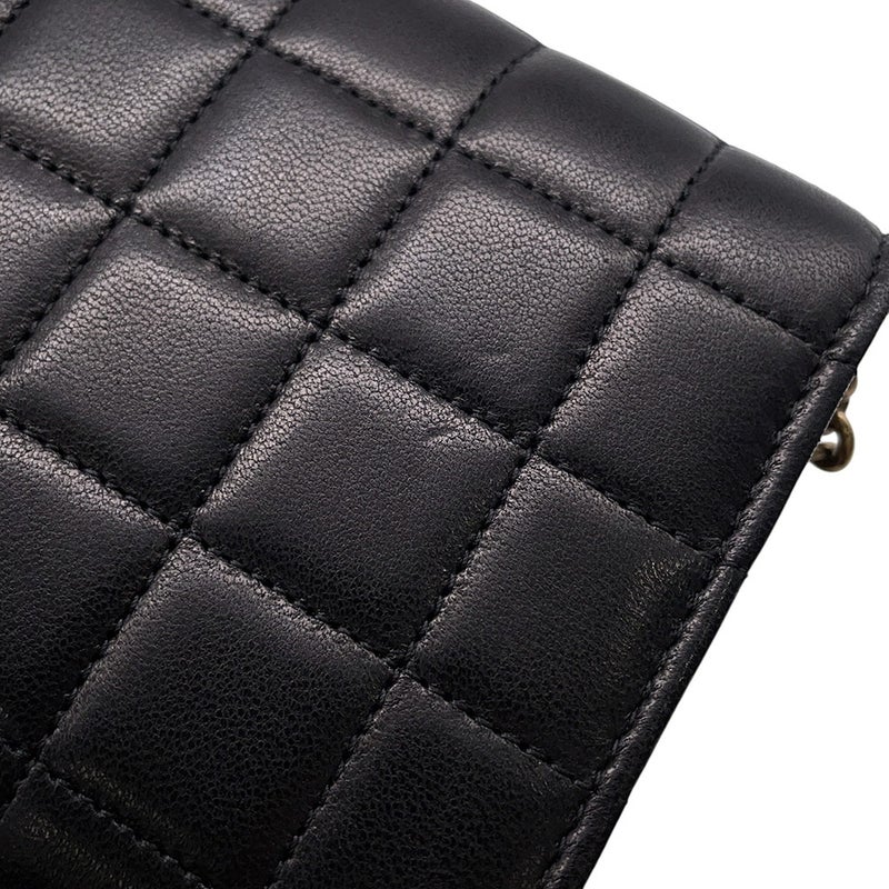 サンローランパリ チェーンウォレット LE MAILLON WALLET ラムスキン 738109 SAINT LAURENT PARIS 財布 黒