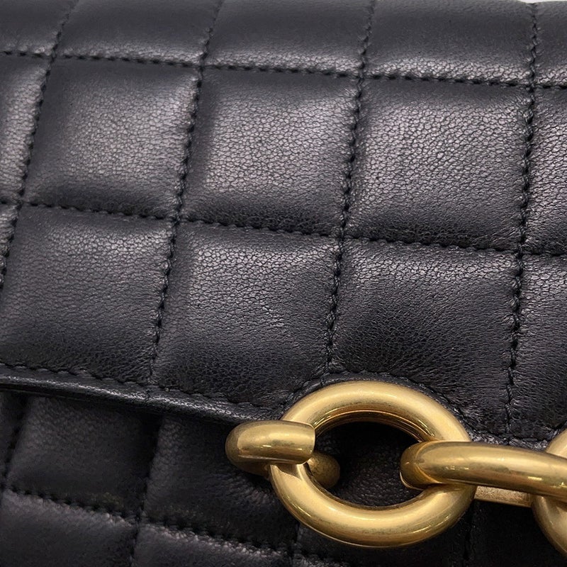 サンローランパリ チェーンウォレット LE MAILLON WALLET ラムスキン 738109 SAINT LAURENT PARIS 財布 黒
