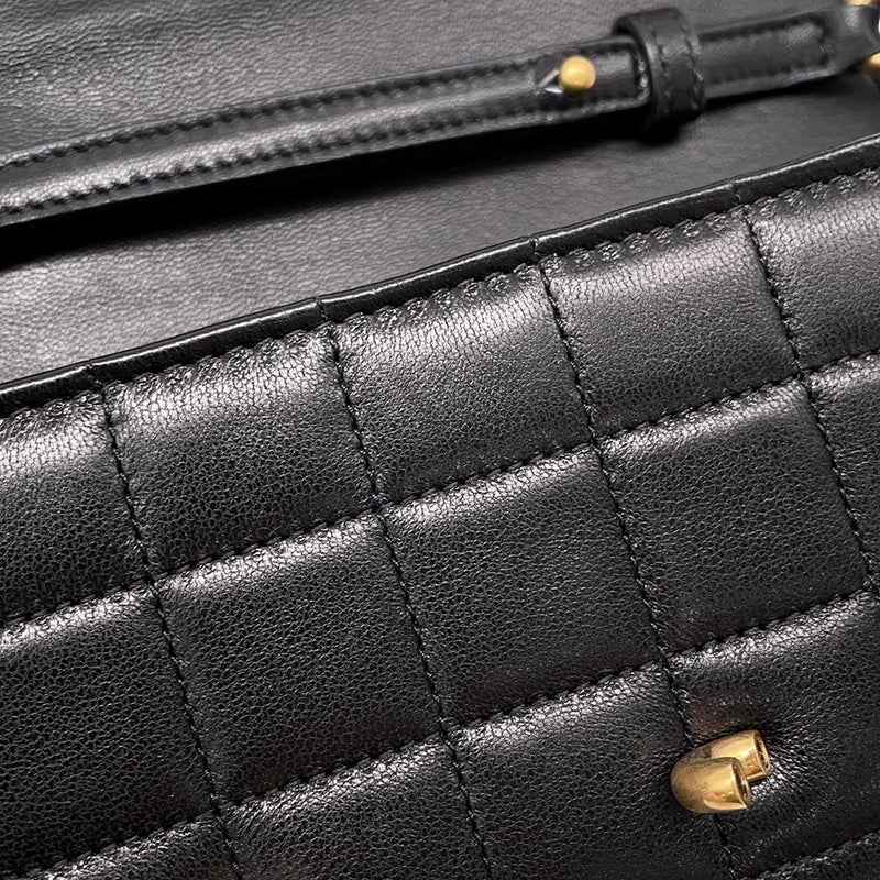 サンローランパリ チェーンウォレット LE MAILLON WALLET ラムスキン 738109 SAINT LAURENT PARIS 財布 黒