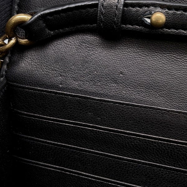 サンローランパリ チェーンウォレット LE MAILLON WALLET ラムスキン 738109 SAINT LAURENT PARIS 財布 黒