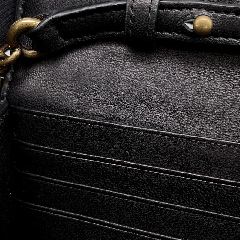 サンローランパリ チェーンウォレット LE MAILLON WALLET ラムスキン 738109 SAINT LAURENT PARIS 財布 黒