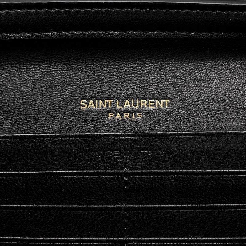 サンローランパリ チェーンウォレット LE MAILLON WALLET ラムスキン 738109 SAINT LAURENT PARIS 財布 黒
