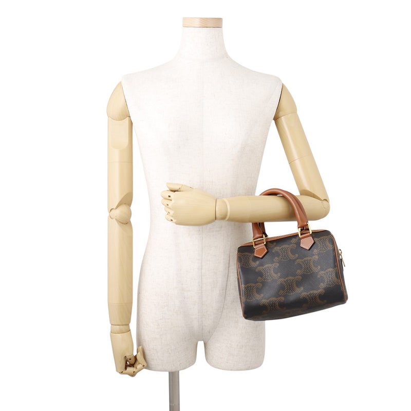 セリーヌ ハンドバッグ トリオンフ スモール ボストン PVC/レザー 113772 CELINE 2wayショルダーバッグ