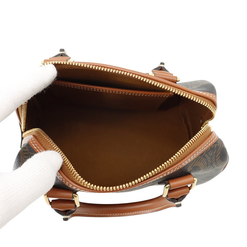 セリーヌ ハンドバッグ トリオンフ スモール ボストン PVC/レザー 113772 CELINE 2wayショルダーバッグ