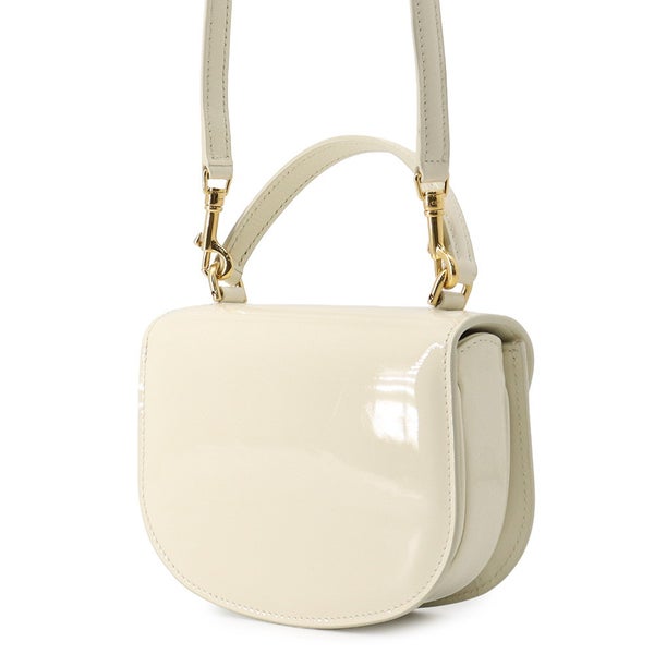 セリーヌ ハンドバッグ ミニ ブザス クレア パテント 10L063ETZ CELINE 2wayショルダーバッグ 白