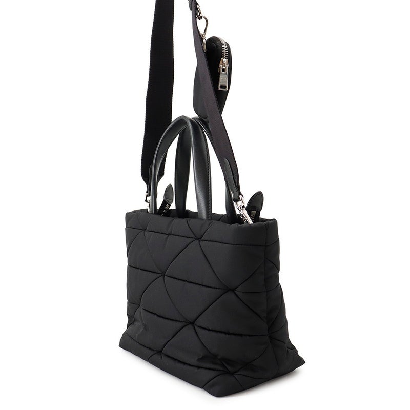 プラダ ハンドバッグ スモール パデッドRe-Nylon トートバッグ ナイロン 1BG373 PRADA 2wayショルダー 黒