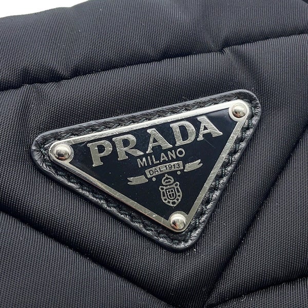 プラダ ハンドバッグ スモール パデッドRe-Nylon トートバッグ ナイロン 1BG373 PRADA 2wayショルダー 黒