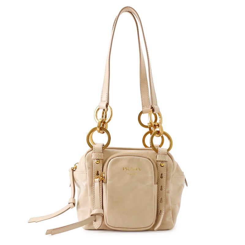 プラダ ハンドバッグ トップハンドル ミニバッグ ダングル レザー 1BB137 PRADA
