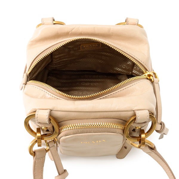 プラダ ハンドバッグ トップハンドル ミニバッグ ダングル レザー 1BB137 PRADA