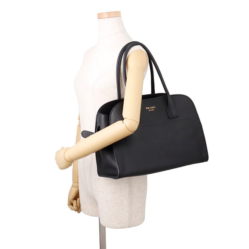 プラダ トートバッグ ロゴ トートバッグ レザー 1BG517 PRADA バッグ 黒