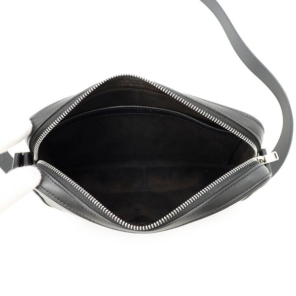 セリーヌ ショルダーバッグ ロゴ ミディアム メッセンジャーバッグ レザー 194503DOT CELINE 黒