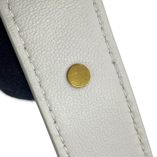 ボッテガヴェネタ ショルダーバッグ マキシイントレチャート スモール カセット ラムスキン 730848 BOTTEGA VENETA 白