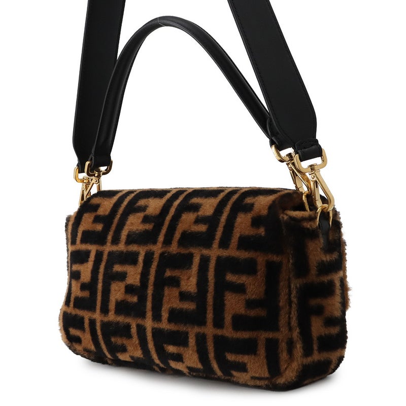 フェンディ ハンドバッグ ズッカ柄 バケット ファー/レザー 8BR600 FENDI バッグ ワンショルダー