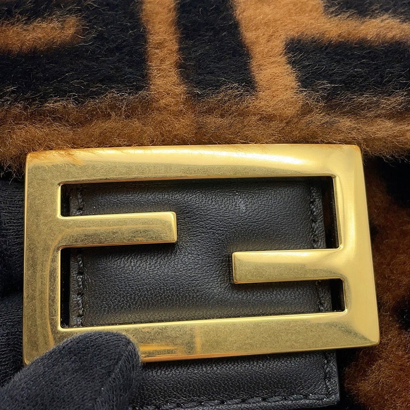 フェンディ ハンドバッグ ズッカ柄 バケット ファー/レザー 8BR600 FENDI バッグ ワンショルダー