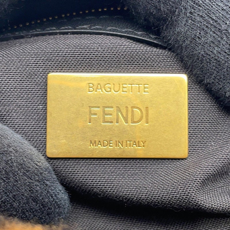 フェンディ ハンドバッグ ズッカ柄 バケット ファー/レザー 8BR600 FENDI バッグ ワンショルダー