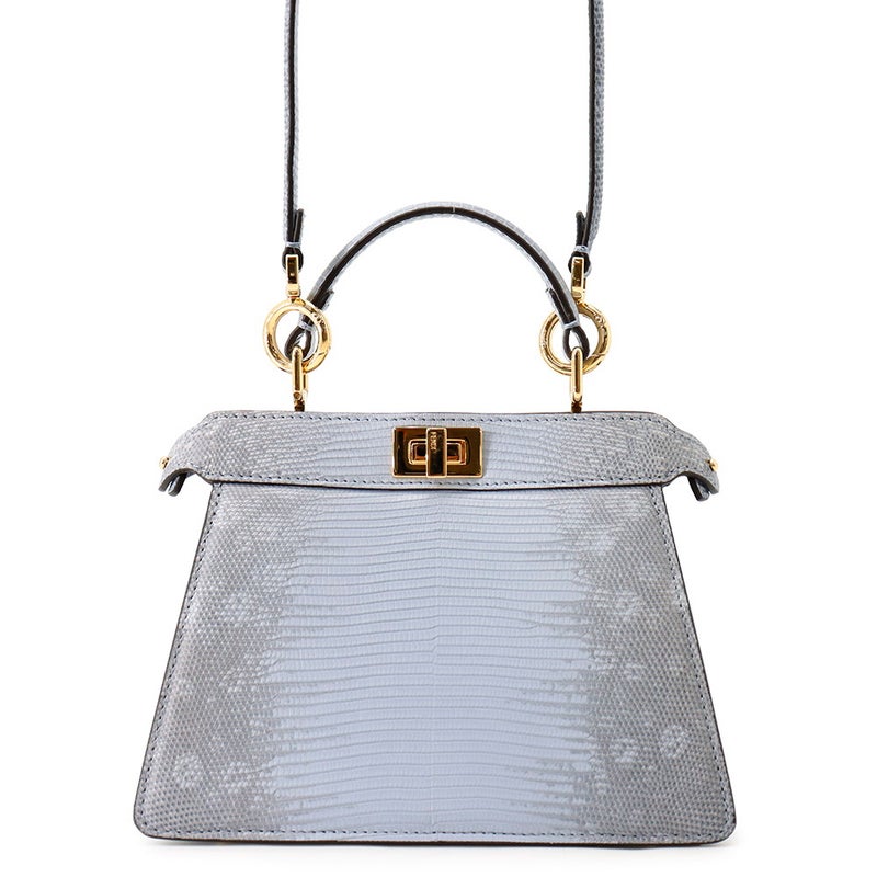フェンディ ハンドバッグ ピーカブー アイシーユー ISeeU プチ リザード 8BN335 FENDI 2way