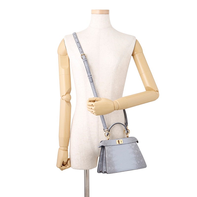 フェンディ ハンドバッグ ピーカブー アイシーユー ISeeU プチ リザード 8BN335 FENDI 2way