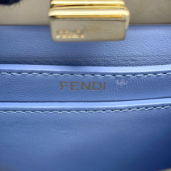 フェンディ ハンドバッグ ピーカブー アイシーユー ISeeU プチ リザード 8BN335 FENDI 2way