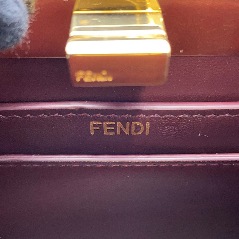 フェンディ ハンドバッグ ピーカブー アイシーユー ISeeU プチ リザード 8BN335 FENDI 2way