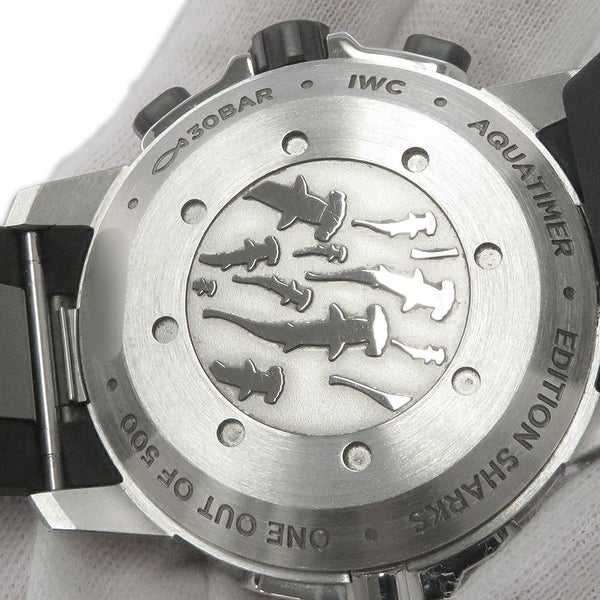 IWC アクアタイマー・クロノグラフ シャーク 世界限定500本 IW379506 腕時計 グレー文字盤