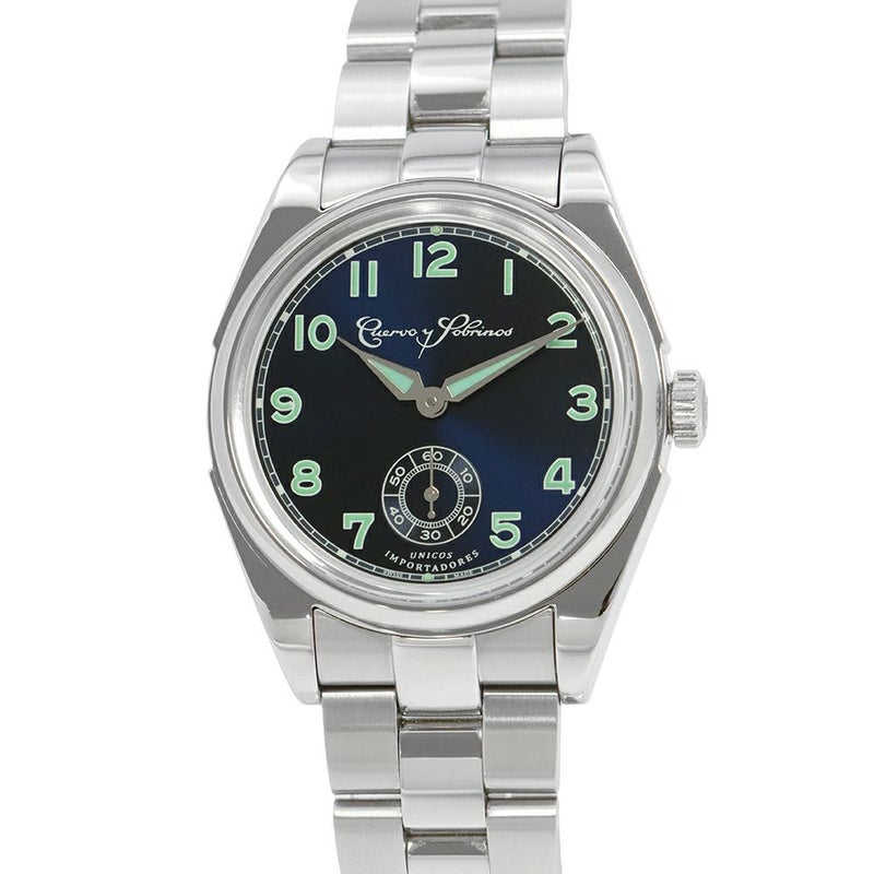 クエルボ・イ・ソブリノス ロブスト 3162B-1B Cuervo y Sobrinos 腕時計 ブルー文字盤