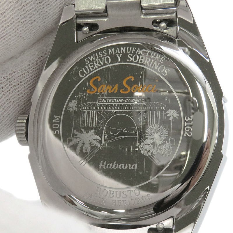 クエルボ・イ・ソブリノス ロブスト 3162B-1B Cuervo y Sobrinos 腕時計 ブルー文字盤