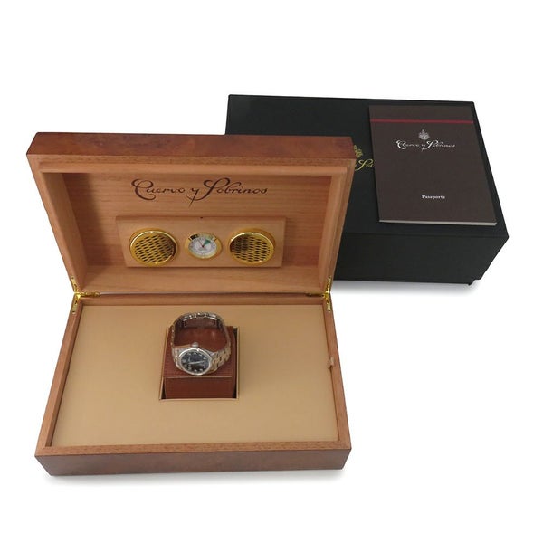 クエルボ・イ・ソブリノス ロブスト 3162B-1B Cuervo y Sobrinos 腕時計 ブルー文字盤