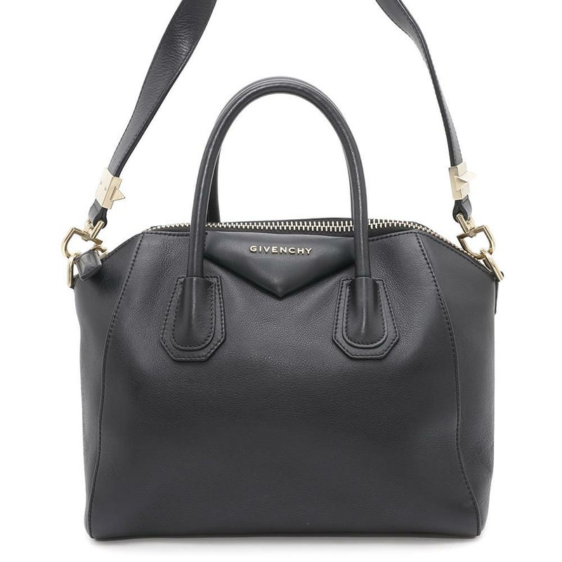 ジバンシー ハンドバッグ アンティゴナ レザー GIVENCHY 2wayショルダーバッグ 黒