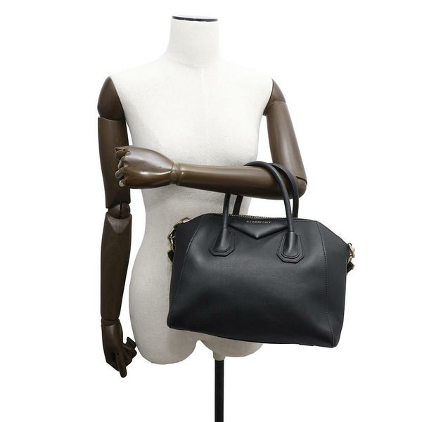 ジバンシー ハンドバッグ アンティゴナ レザー GIVENCHY 2wayショルダーバッグ 黒