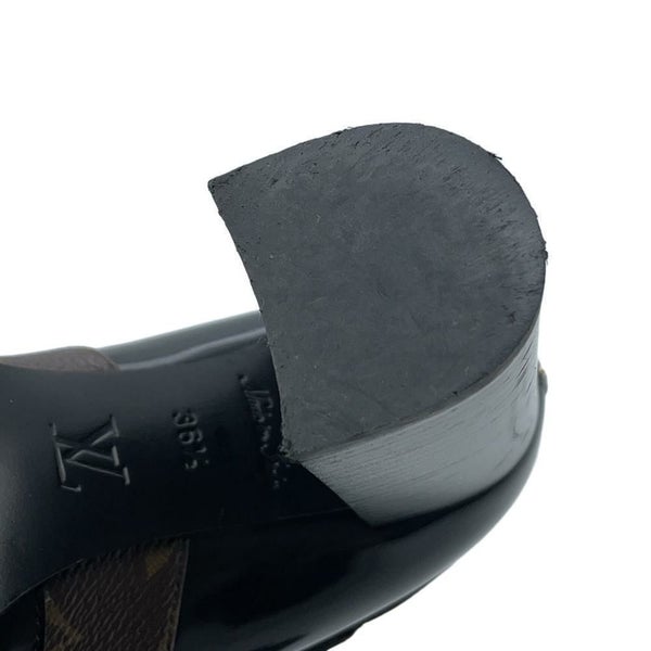 ルイヴィトン ブーツ スタートレイルライン モノグラム パテント レディースサイズ36 1/2 LOUIS VUITTON 靴 ブラック 黒