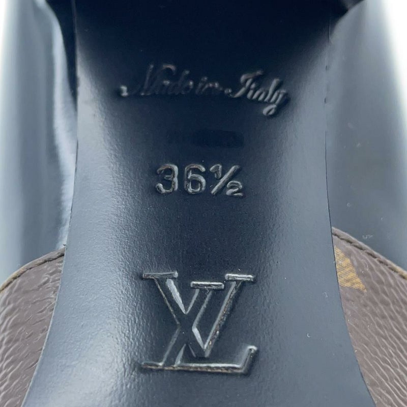 ルイヴィトン ブーツ スタートレイルライン モノグラム パテント レディースサイズ36 1/2 LOUIS VUITTON 靴 ブラック 黒