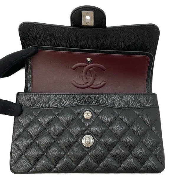 シャネル チェーンショルダーバッグ マトラッセ23 ココマーク ダブルチェーン キャビアスキン A01113 CHANEL バッグ 黒