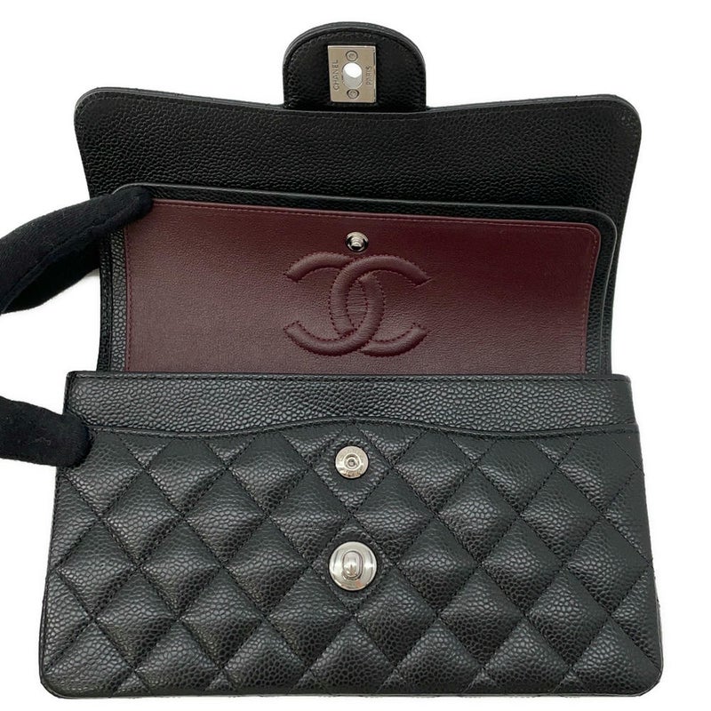 シャネル チェーンショルダーバッグ マトラッセ23 ココマーク ダブルチェーン キャビアスキン A01113 CHANEL バッグ 黒