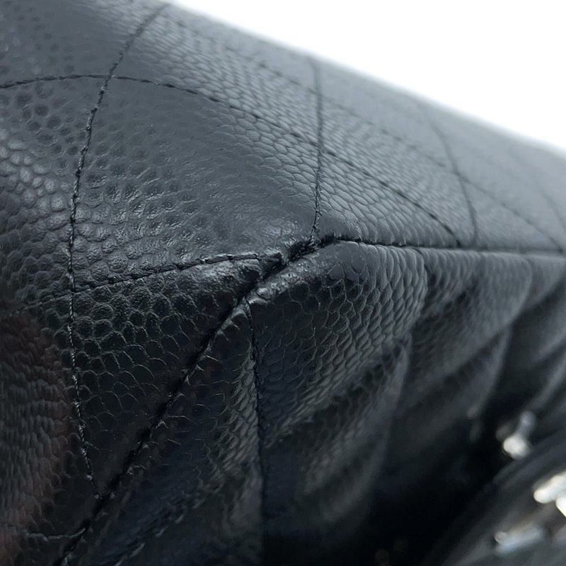 シャネル チェーンショルダーバッグ マトラッセ23 ココマーク ダブルチェーン キャビアスキン A01113 CHANEL バッグ 黒