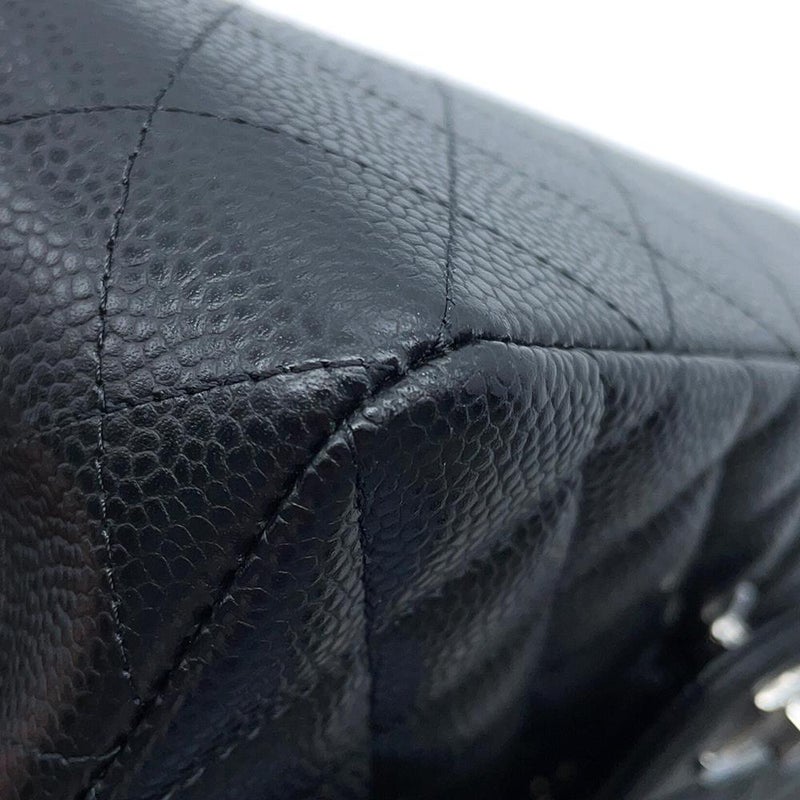 シャネル チェーンショルダーバッグ マトラッセ23 ココマーク ダブルチェーン キャビアスキン A01113 CHANEL バッグ 黒