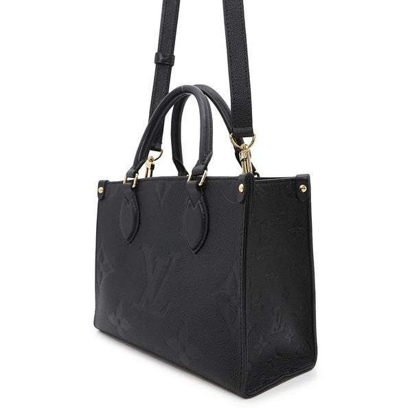 ルイヴィトン トートバッグ オンザゴー PM モノグラム アンプラント M45653 LOUIS VUITTON 2wayショルダー 黒