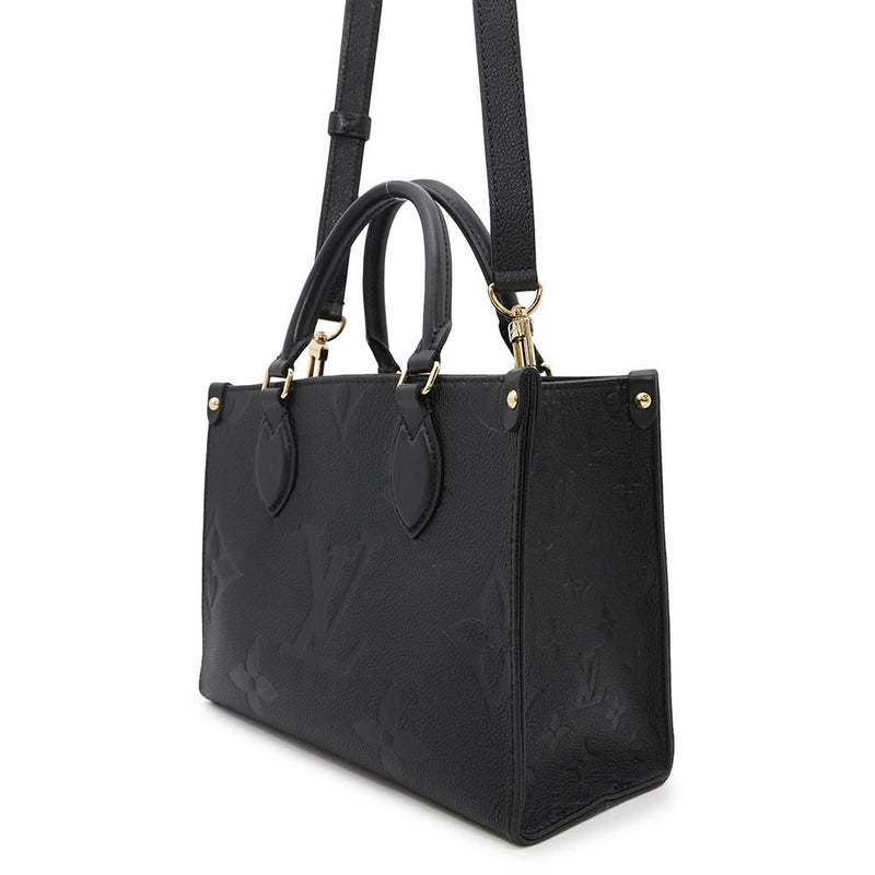 ルイヴィトン トートバッグ オンザゴー PM モノグラム アンプラント M45653 LOUIS VUITTON 2wayショルダー 黒