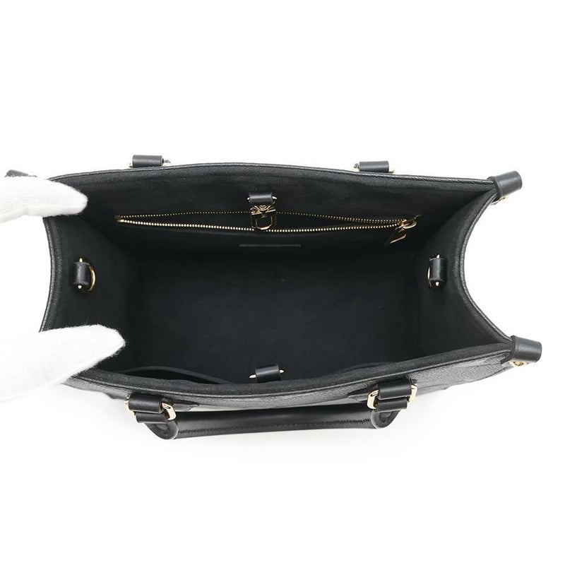 ルイヴィトン トートバッグ オンザゴー PM モノグラム アンプラント M45653 LOUIS VUITTON 2wayショルダー 黒