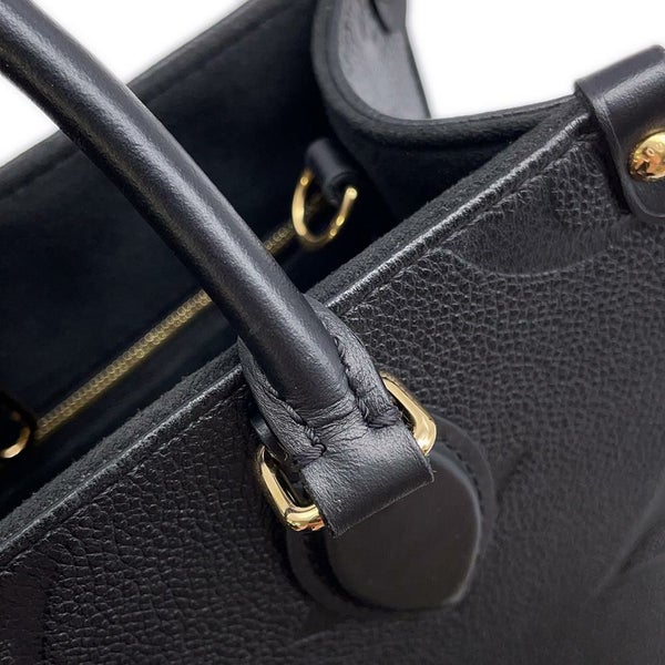 ルイヴィトン トートバッグ オンザゴー PM モノグラム アンプラント M45653 LOUIS VUITTON 2wayショルダー 黒