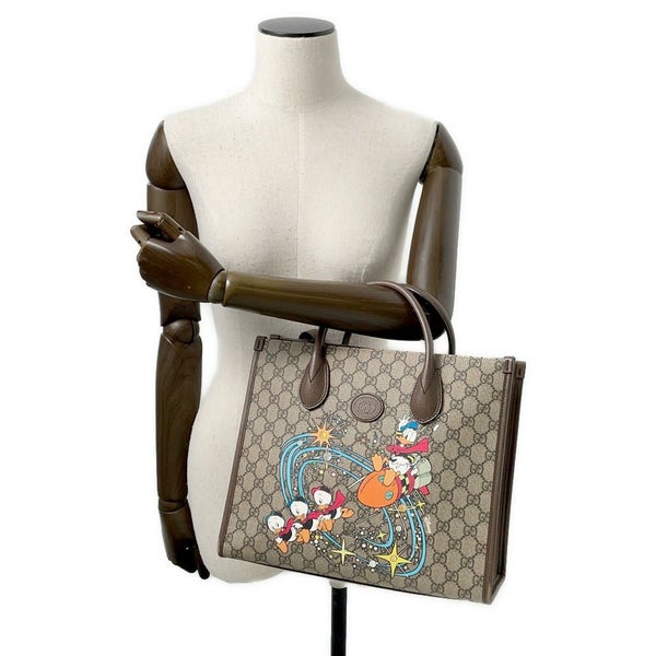 グッチ トートバッグ GGスプリーム ディズニーコラボ 648134 GUCCI 2wayバッグ ドナルドダック