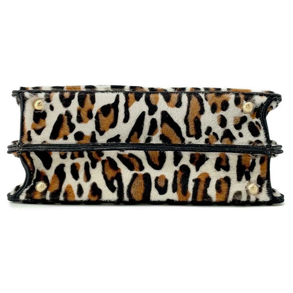 フェンディ ハンドバッグ ピーカブー アイシーユー ISEEU レオパード スモール ハラコ 8BN327 FENDI 2way