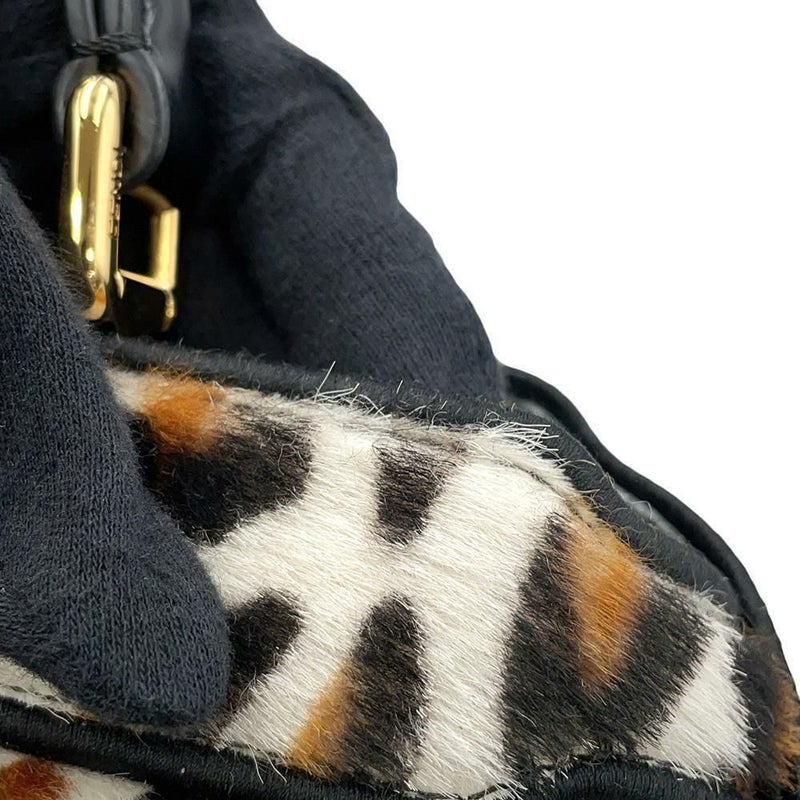 フェンディ ハンドバッグ ピーカブー アイシーユー ISEEU レオパード スモール ハラコ 8BN327 FENDI 2way