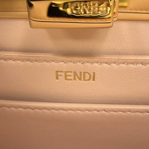 フェンディ ハンドバッグ ピーカブー アイシーユー ISEEU レオパード スモール ハラコ 8BN327 FENDI 2way